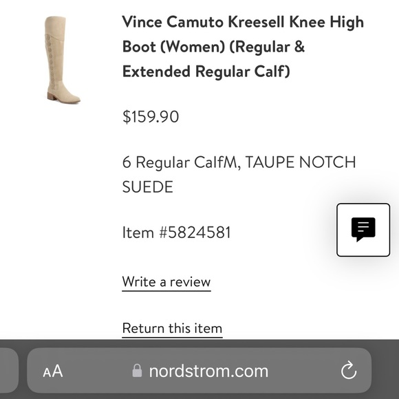 Vince Camuto Kreesell Knee high boots - Picture 7 of 7